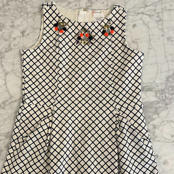 J. Crew Crewcuts Embellished Sleeveless Dress Girls Size 8 - Picture 1 of 3